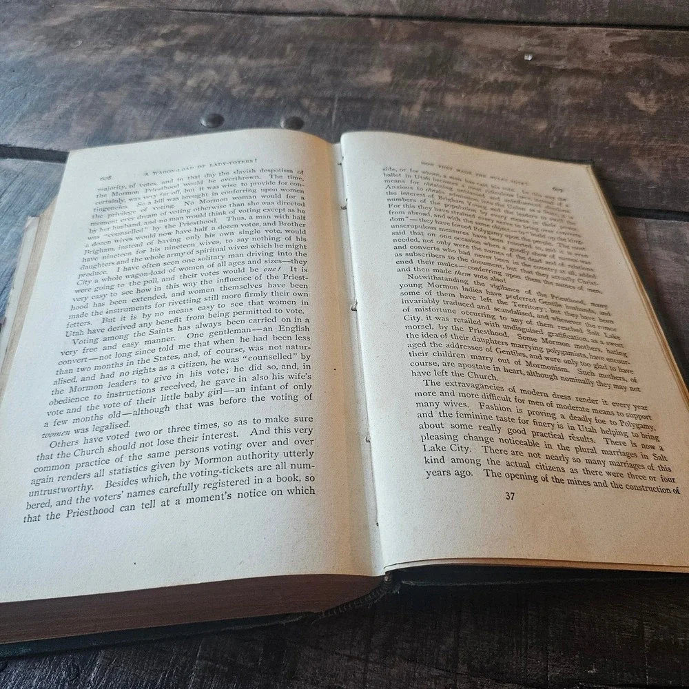 1874 Tell It All Mrs TBH Stenhouse Mormonism Harriet Beecher Stowe Antique Book